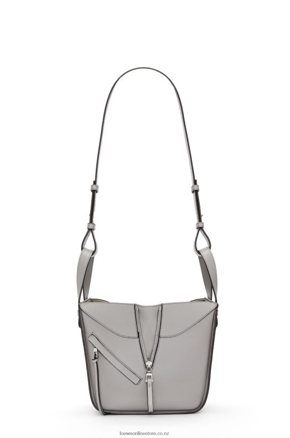 Loewe Women Compact Hammock bag in soft grained calfskin Pearl Grey LH60R342