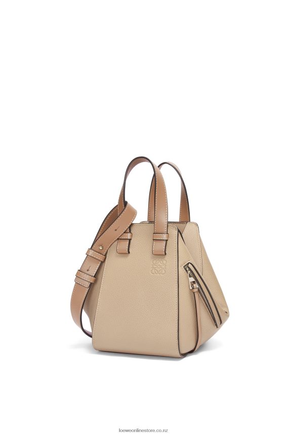 Loewe Women Compact Hammock bag in soft grained calfskin Sand LH60R344