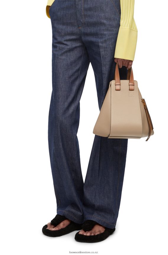 Loewe Women Compact Hammock bag in soft grained calfskin Sand LH60R344