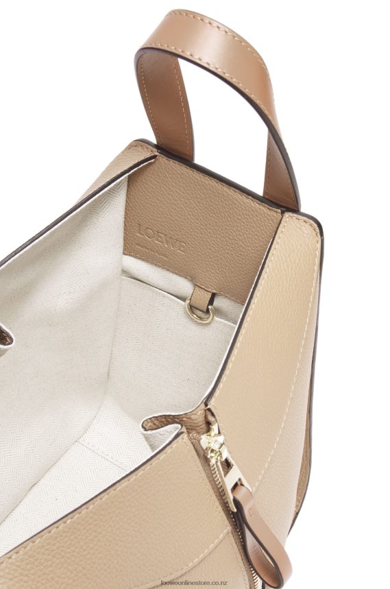 Loewe Women Compact Hammock bag in soft grained calfskin Sand LH60R344