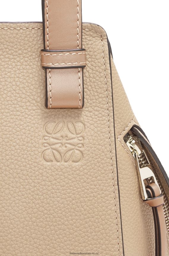 Loewe Women Compact Hammock bag in soft grained calfskin Sand LH60R344