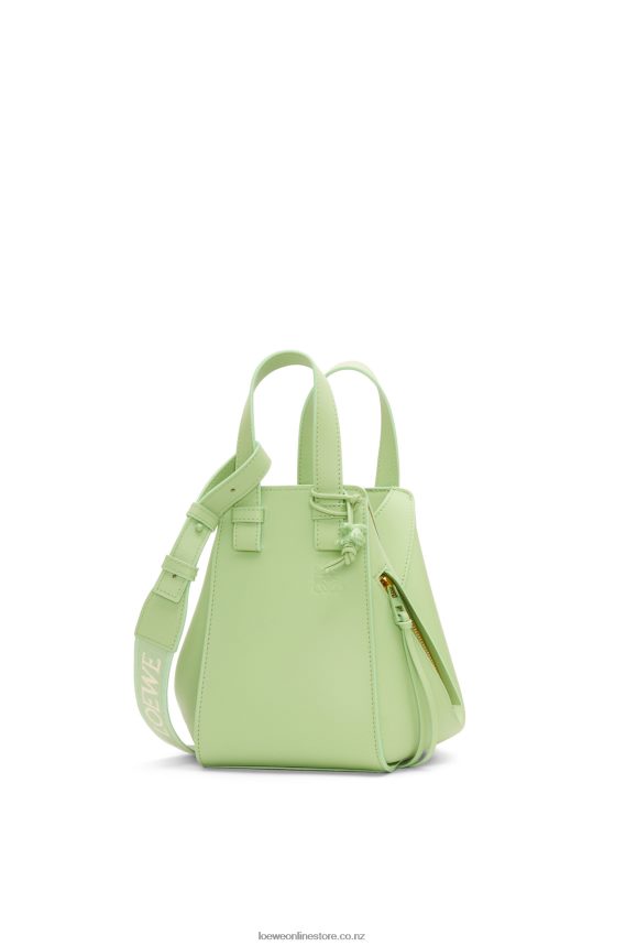 Loewe Women Compact Hammock in satin calfskin Lime Green Glaze LH60R408