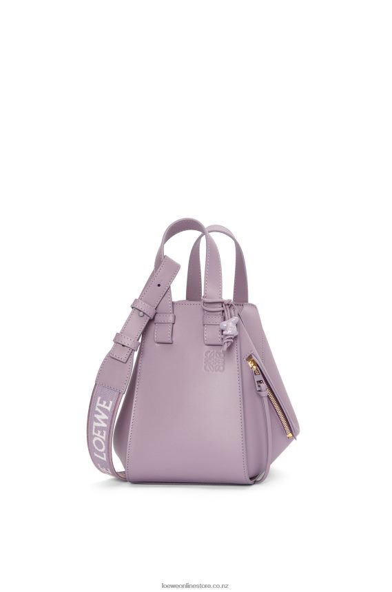 Loewe Women Compact Hammock in satin calfskin Pale Aubergine Glaze LH60R312