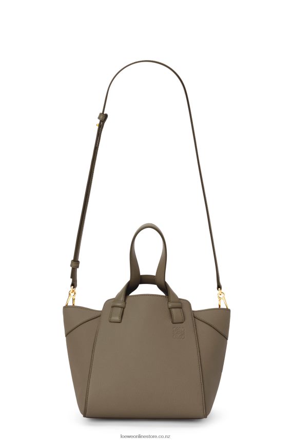 Loewe Women Hammock Nugget bag in soft grained calfskin Laurel Green LH60R500