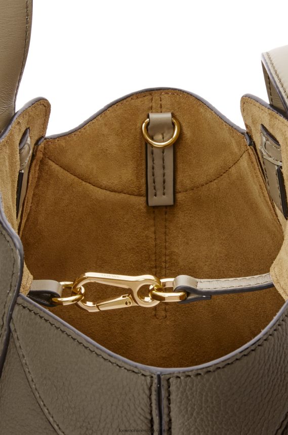 Loewe Women Hammock Nugget bag in soft grained calfskin Laurel Green LH60R500