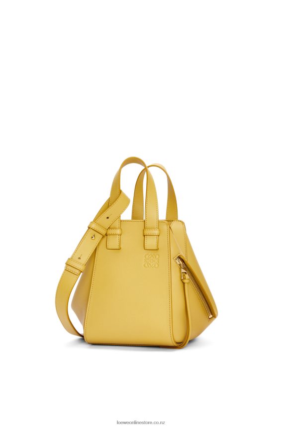 Loewe Women Hammock compact bag in classic calfskin Bright Ochre LH60R373