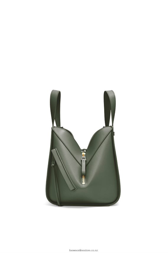 Loewe Women Hammock compact bag in satin calfskin Vintage Khaki LH60R461