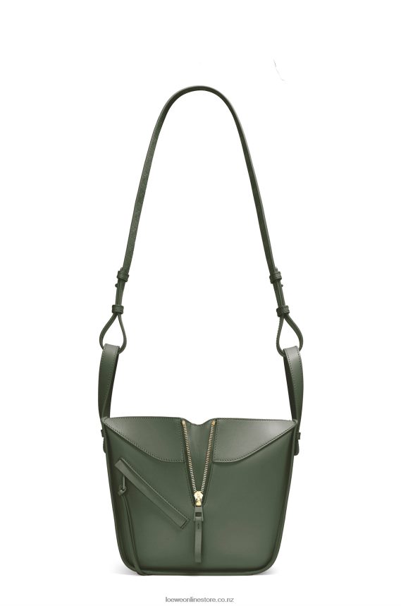 Loewe Women Hammock compact bag in satin calfskin Vintage Khaki LH60R461