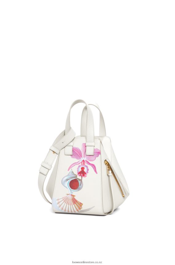 Loewe Women Maruja Mallo Hammock compact bag in classic calfskin Soft White LH60R339