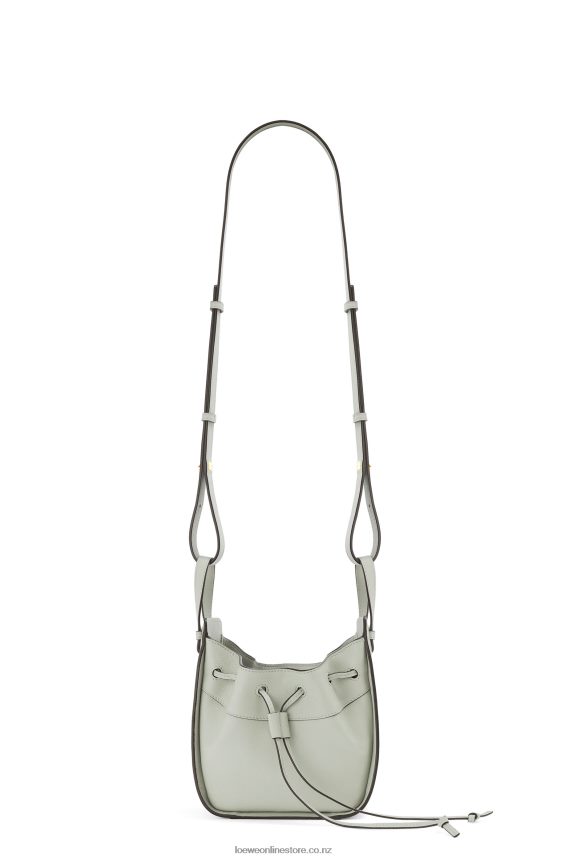 Loewe Women Mini Hammock drawstring in classic calfskin Ash Grey LH60R290