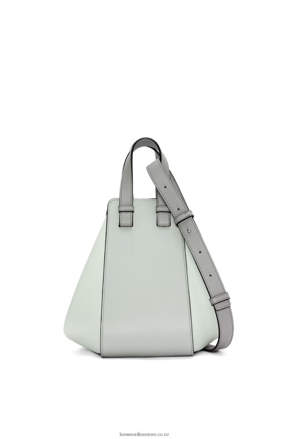 Loewe Women Small Hammock bag in classic calfskin Ash Grey/Light Celadon LH60R433