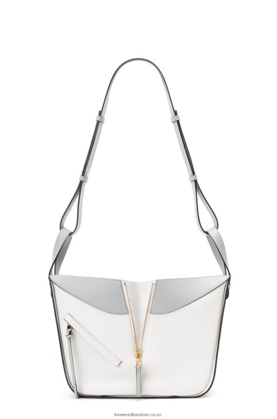 Loewe Women Small Hammock bag in classic calfskin Ash Grey/Marble Green LH60R514