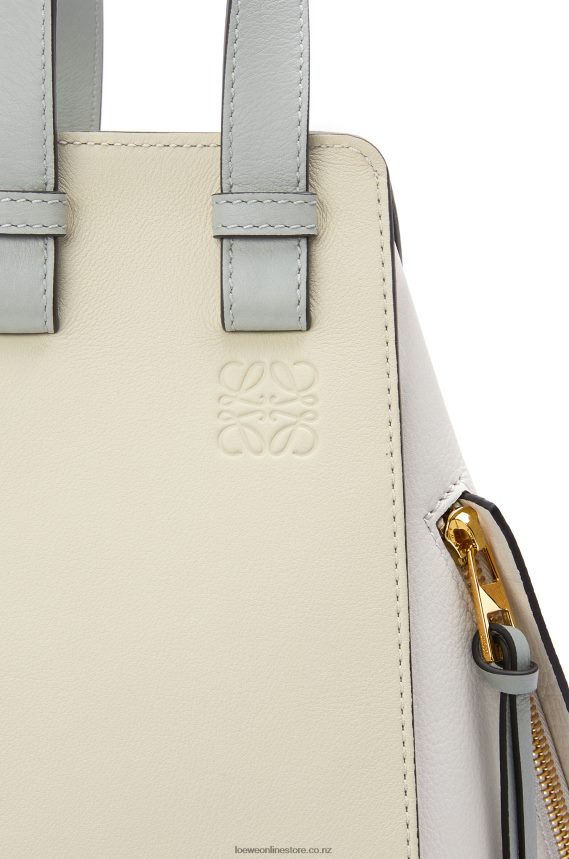 Loewe Women Small Hammock bag in classic calfskin Ash Grey/Marble Green LH60R514