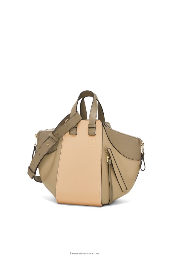 Loewe Women Small Hammock bag in classic calfskin Clay Green/Dusty Beige LH60R440