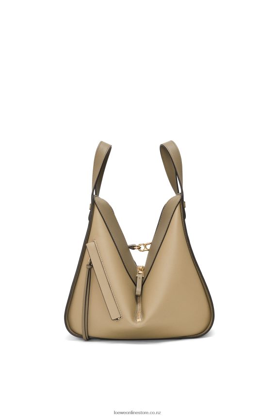 Loewe Women Small Hammock bag in classic calfskin Clay Green/Dusty Beige LH60R440