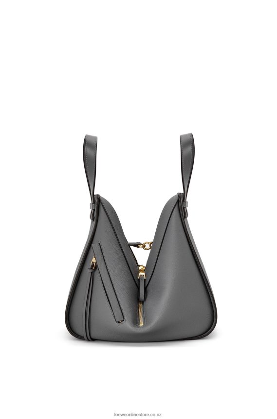 Loewe Women Small Hammock bag in soft grained calfskin Asphalt Grey LH60R502