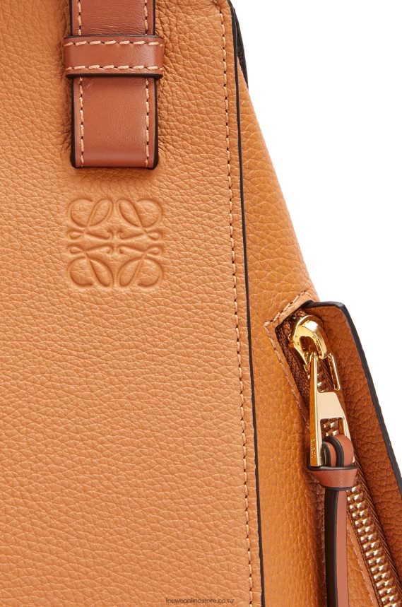 Loewe Women Small Hammock bag in soft grained calfskin Light Caramel LH60R439