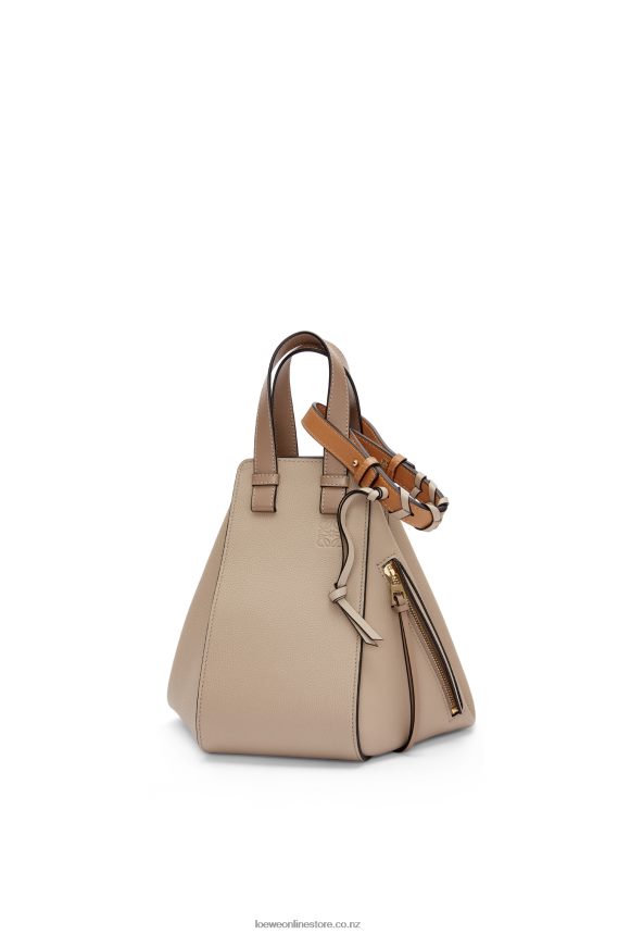 Loewe Women Small Hammock bag in soft grained calfskin Sand LH60R477