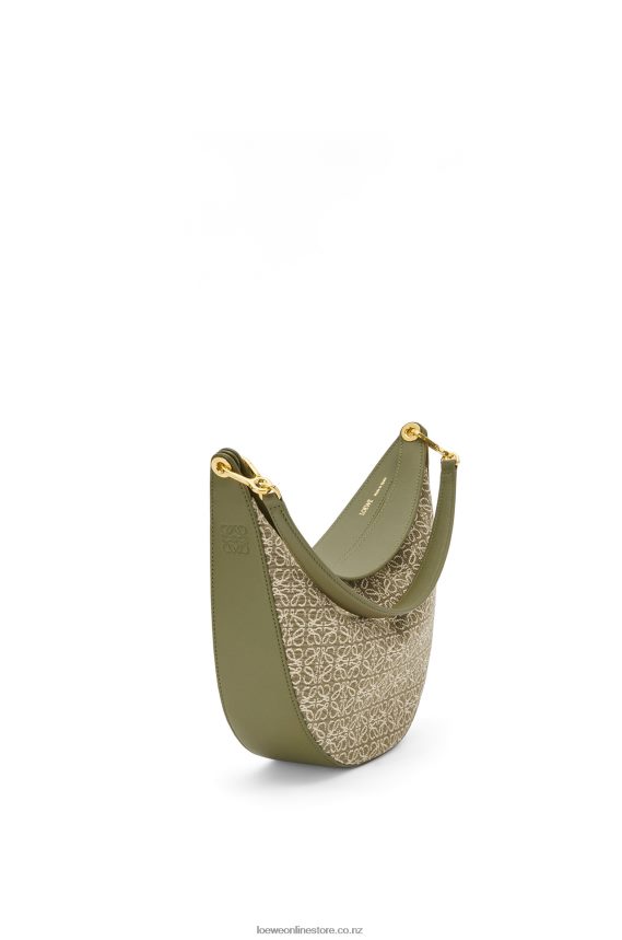 Loewe Women Luna bag in Anagram jacquard and classic calfskin Green/Avocado Green LH60R510
