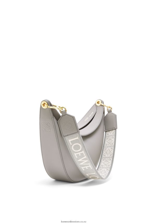 Loewe Women Small Luna bag in satin calfskin and jacquard Pearl Grey LH60R476