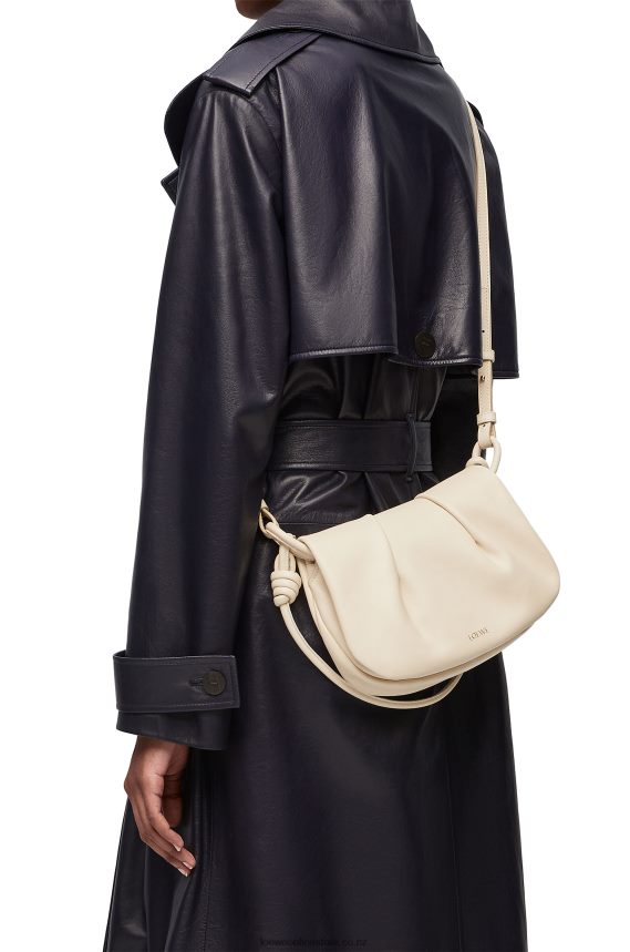 Loewe Women Paseo satchel in shiny nappa calfskin Angora LH60R336