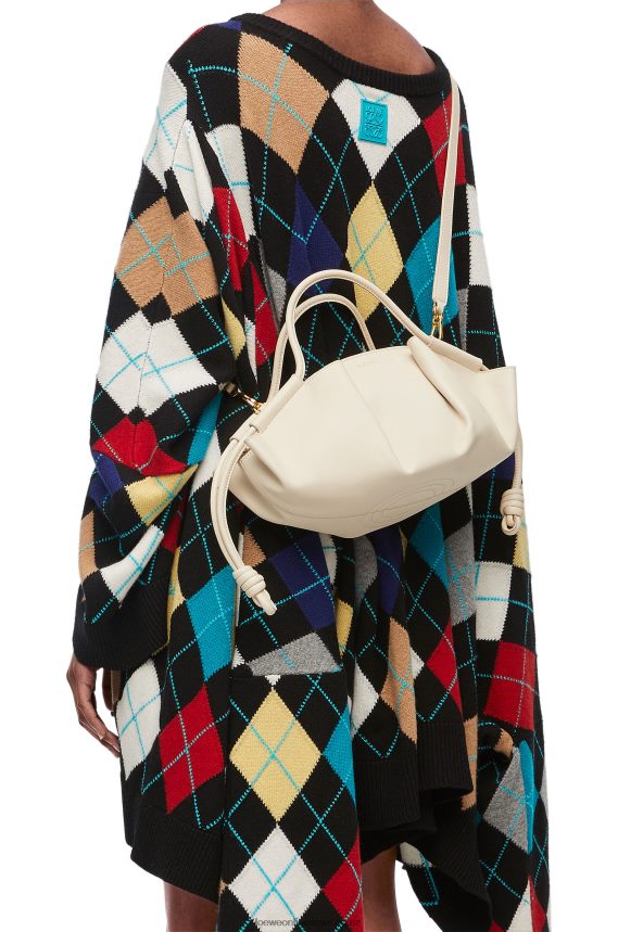 Loewe Women Small Paseo bag in shiny nappa calfskin Angora LH60R345