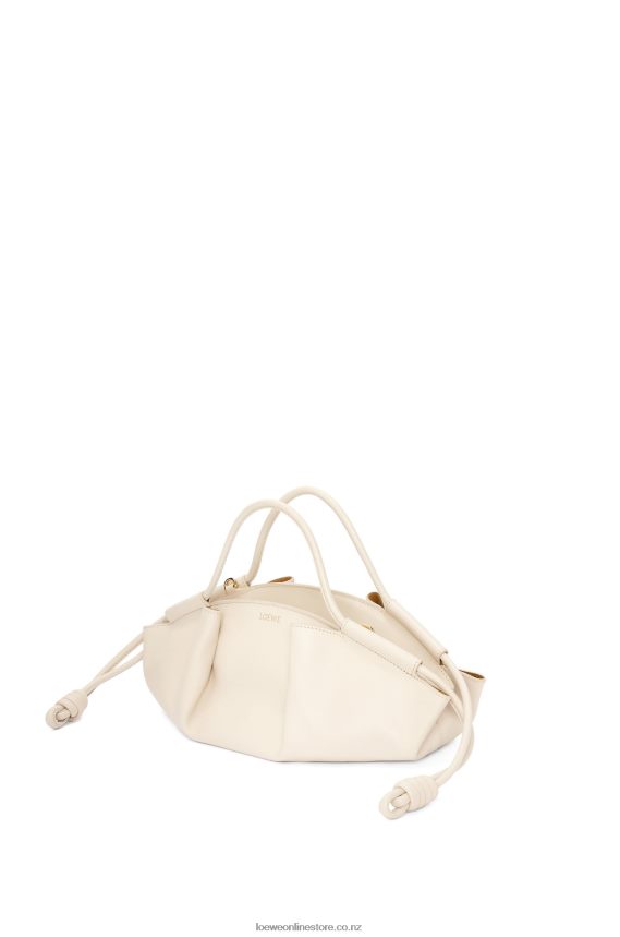 Loewe Women Small Paseo bag in shiny nappa calfskin Angora LH60R345