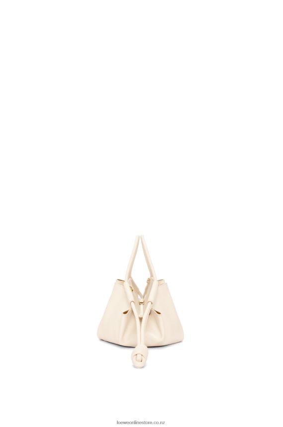 Loewe Women Small Paseo bag in shiny nappa calfskin Angora LH60R345