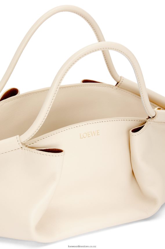 Loewe Women Small Paseo bag in shiny nappa calfskin Angora LH60R345