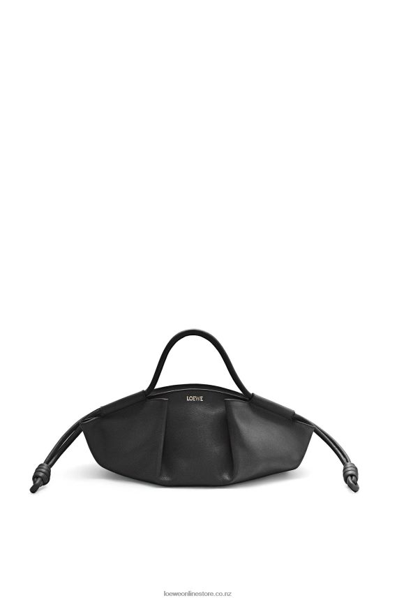 Loewe Women Small Paseo bag in shiny nappa calfskin Black LH60R347
