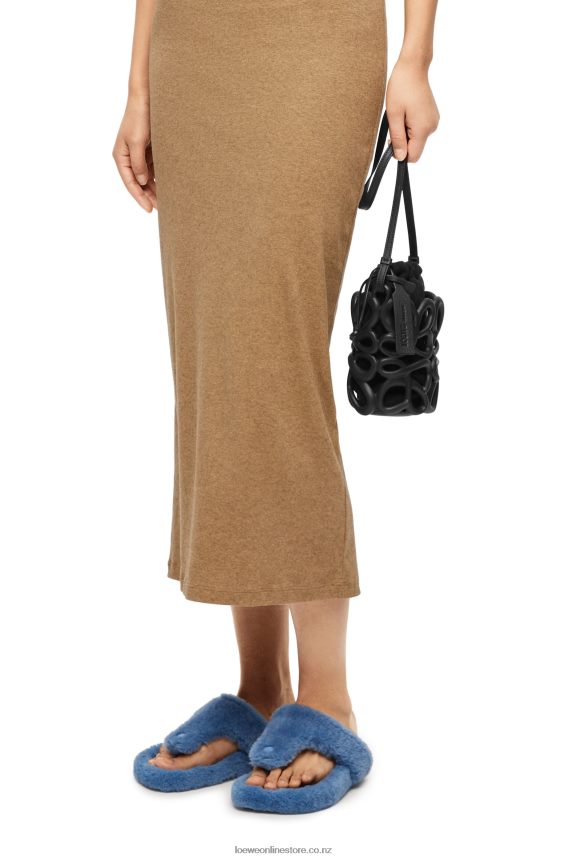 Loewe Women Anagram inflated pocket in light foam rubber Black LH60R578