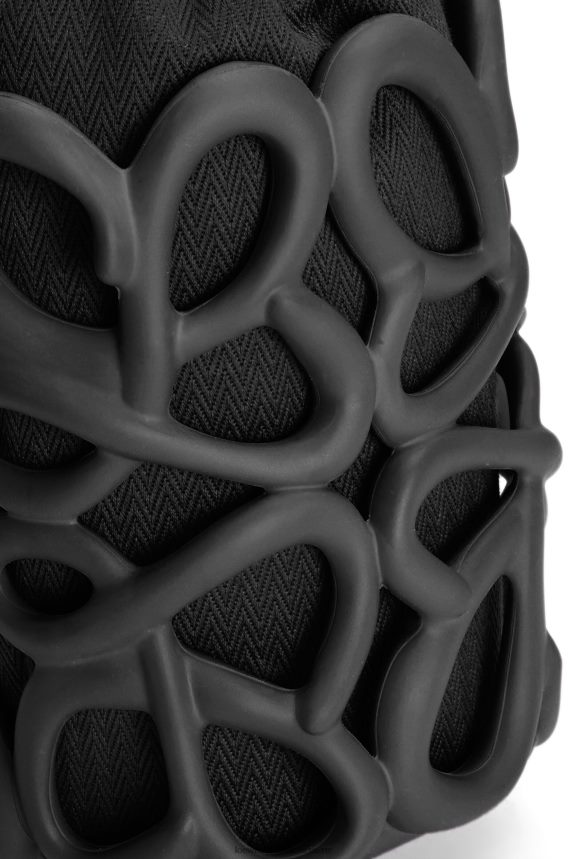 Loewe Women Anagram inflated pocket in light foam rubber Black LH60R578