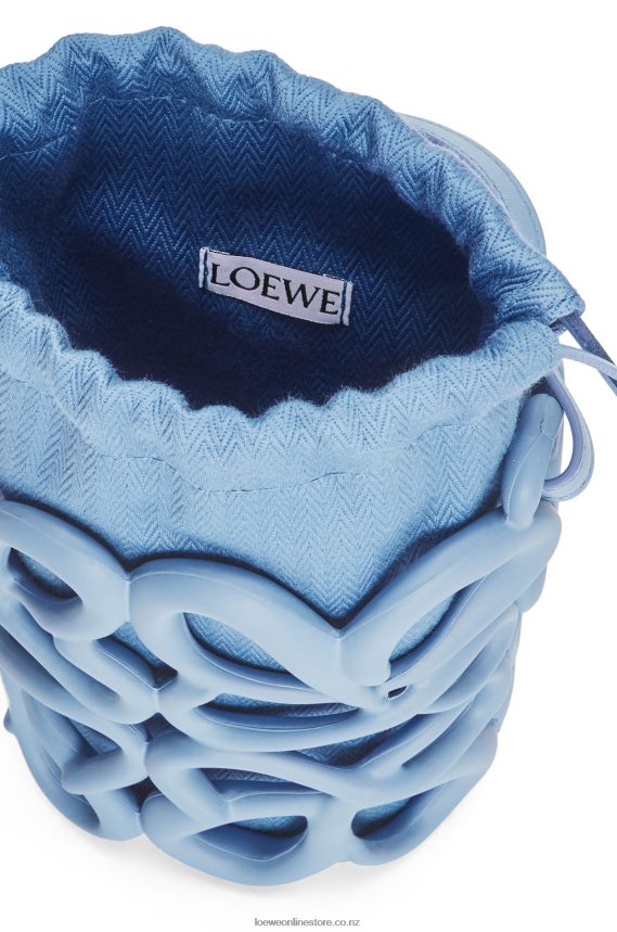 Loewe Women Anagram inflated pocket in light foam rubber Dusty Blue LH60R576