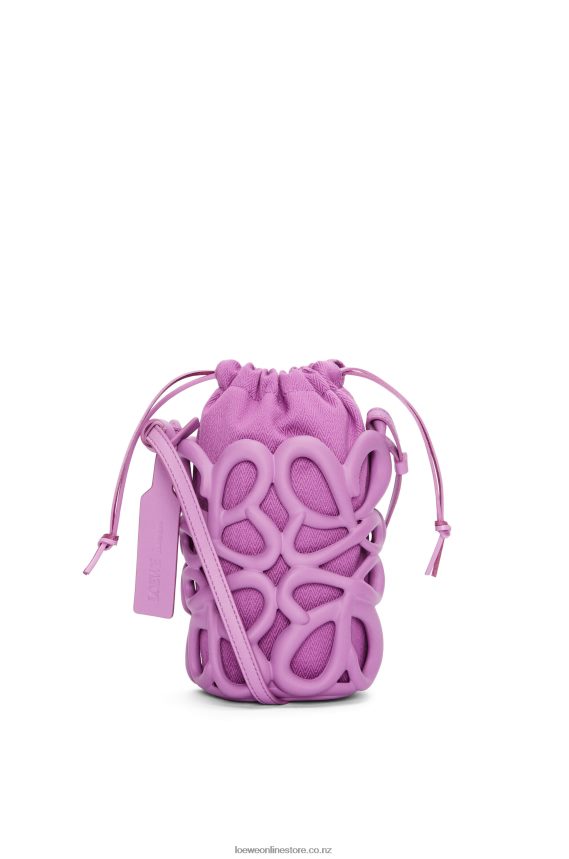 Loewe Women Anagram inflated pocket in light foam rubber Rockrose LH60R577