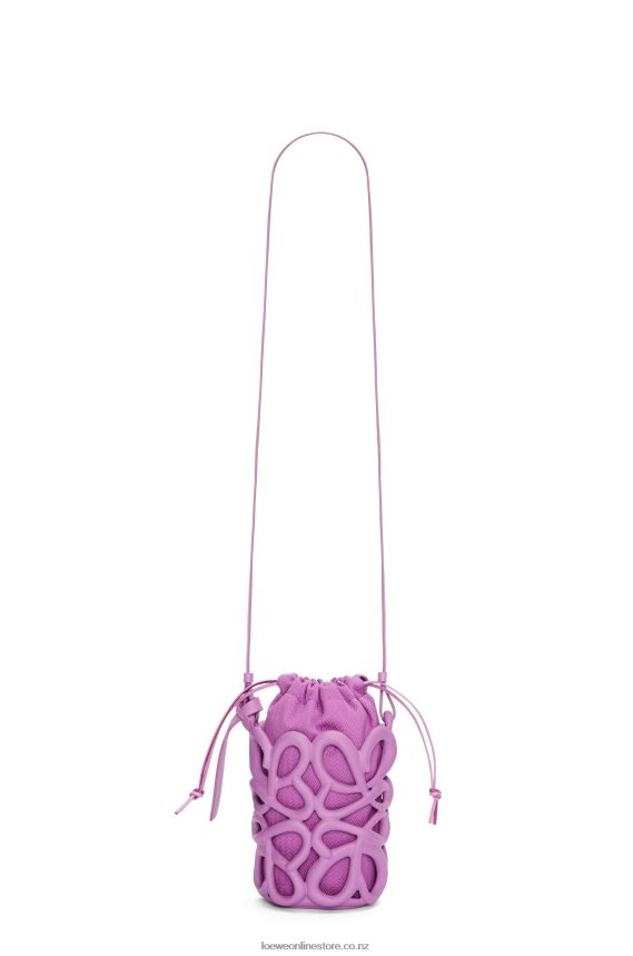 Loewe Women Anagram inflated pocket in light foam rubber Rockrose LH60R577