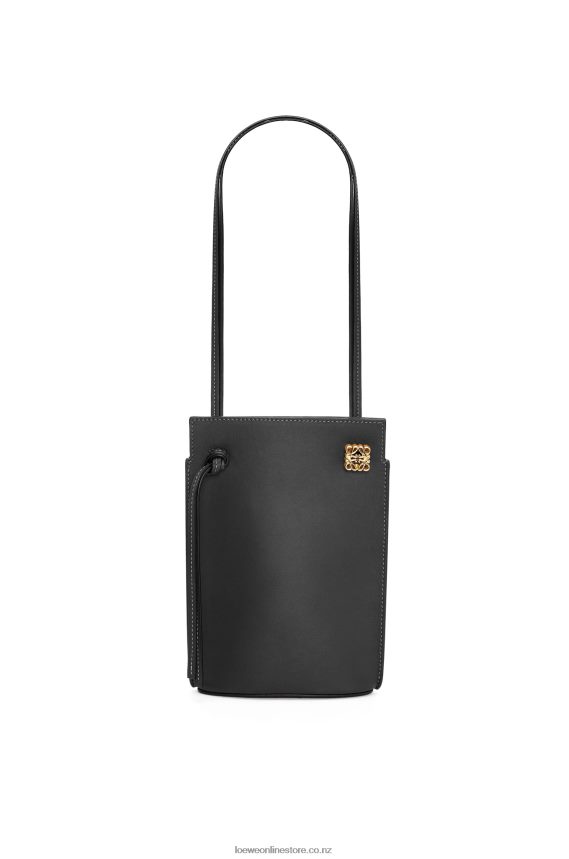 Loewe Women Dice pocket in classic calfskin Black LH60R575