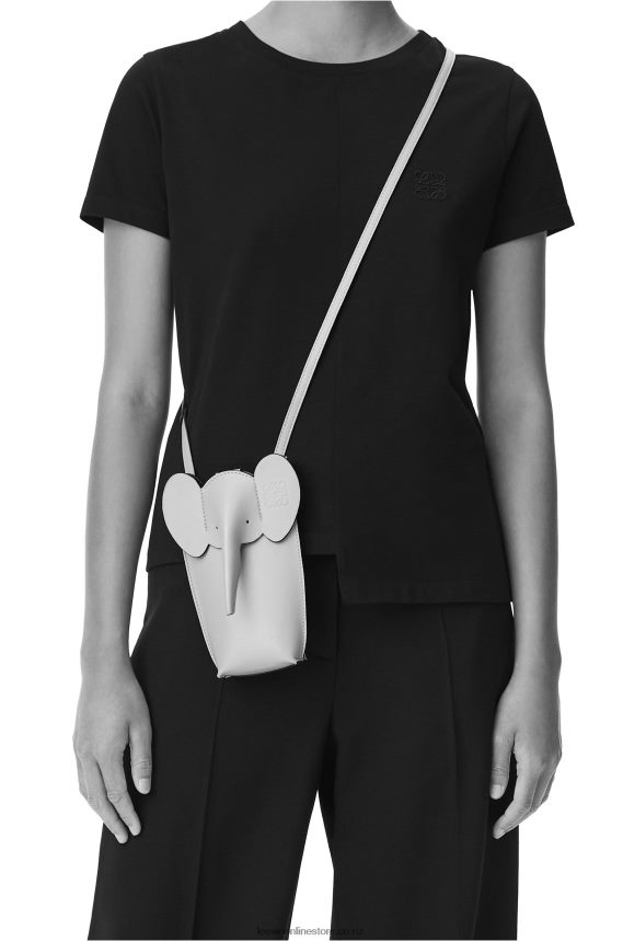 Loewe Women Elephant Pocket in classic calfskin Mandarin LH60R616