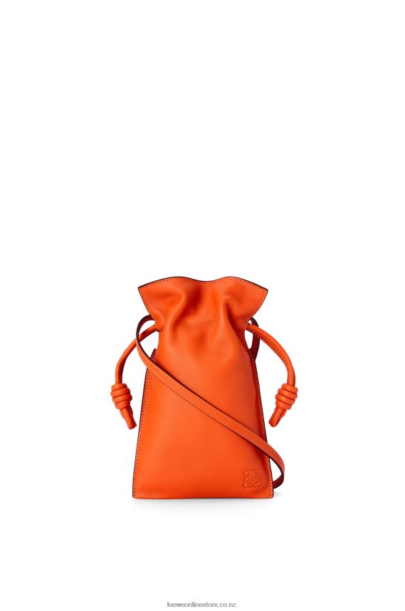 Loewe Women Flamenco Pocket in nappa calfskin Orange LH60R599
