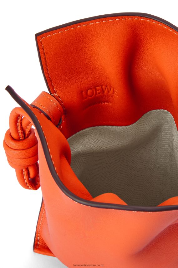 Loewe Women Flamenco Pocket in nappa calfskin Orange LH60R599