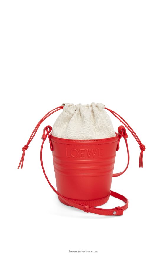 Loewe Women Jardinier pocket in calfskin Red LH60R229