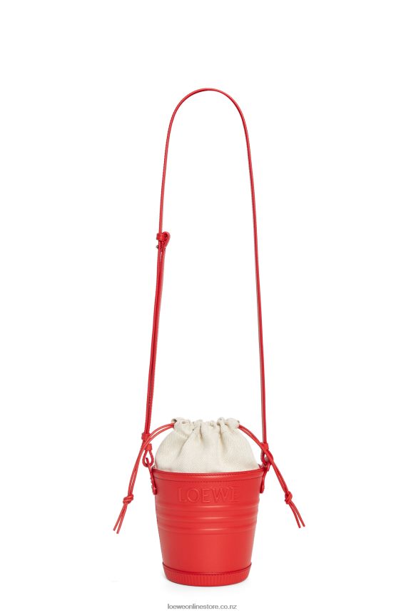 Loewe Women Jardinier pocket in calfskin Red LH60R229