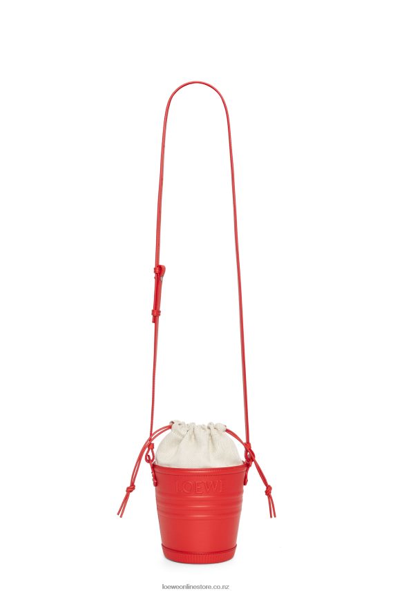 Loewe Women Jardinier pocket in calfskin Red LH60R229