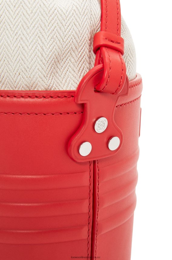 Loewe Women Jardinier pocket in calfskin Red LH60R229