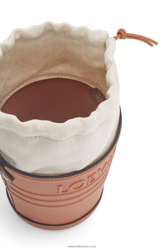 Loewe Women Jardinier pocket in calfskin Tan LH60R227