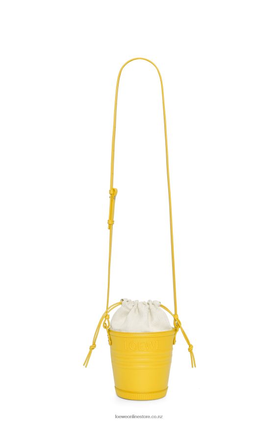 Loewe Women Jardinier pocket in calfskin Yellow LH60R230