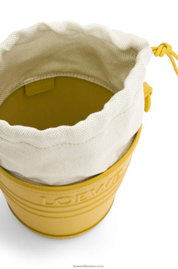 Loewe Women Jardinier pocket in calfskin Yellow LH60R230