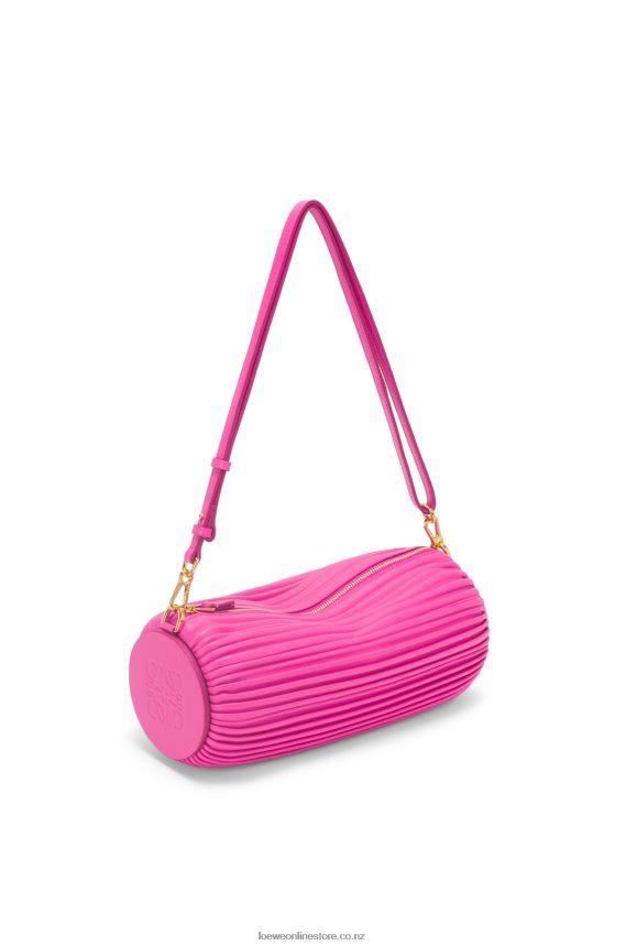 Loewe Women Bracelet Pouch in pleated nappa Fuchsia LH60R400