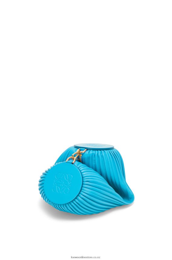 Loewe Women Bracelet pouch in nappa calfskin Cyan LH60R591