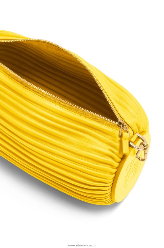 Loewe Women Bracelet pouch in nappa calfskin Lemon LH60R589