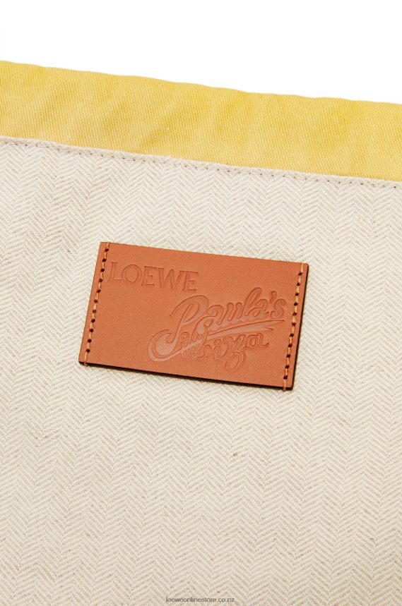 Loewe Women Fennel drawstring pouch in canvas Orange LH60R630